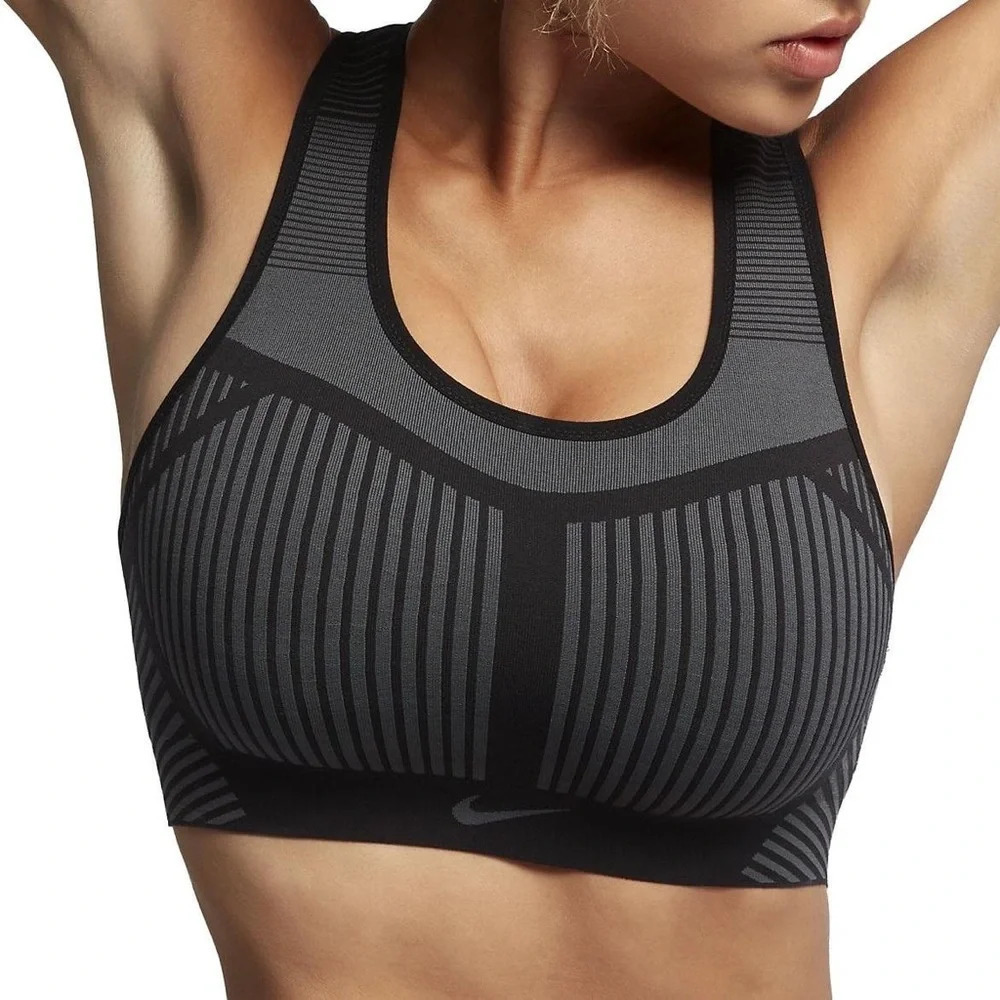 Nike FE/NOM Flyknit Women's  High-Support Non-Padded Sports Bra size XS